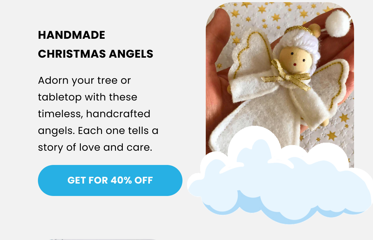 HANDMADE CHRISTMAS ANGELS