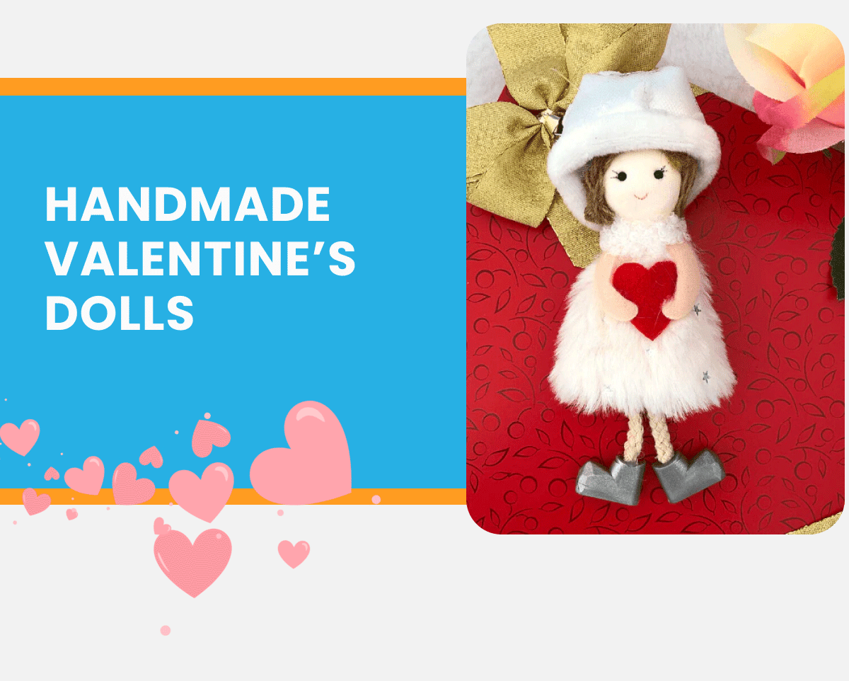 HANDMADE VALENTINE DOLLS